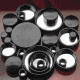 Qorpak Black Phenolic Screw Caps, Pulp/Tinfoil Liner, Qorpak 5121/12