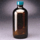 Qorpak Boston Round Bottles, Amber, Narrow Mouth, Qorpak 7718 With Pulp/Vinyl-Lined Black Phenolic Cap