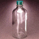 Qorpak Boston Round Bottles, Narrow Mouth, Qorpak 7717B With Polyseal-Lined Black Phenolic Cap