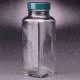 Qorpak French Square Bottles, Wide Mouth, Qorpak 7704 With Pulp/Vinyl-Lined Black Phenolic Cap