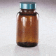 Qorpak Packers, Amber, Wide Mouth, Qorpak 7735C With PE-Lined Black Phenolic Cap