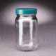 Qorpak Standard Bottles, Wide Mouth, Qorpak 7972 With Fluoropolymer Resin-Lined Green Thermoset Cap