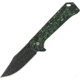 QSP Knife Grebe Button Lock Green CF QS147G2