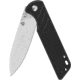 QSP Knife Parrot V2 Folding Knife, 4in Closed, 3.25in Satin D2 Tool Steel Spear Point Blade, Black G10 Handle, QS102-A V2