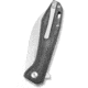 QSP Knife Pelican Linerlock Folding Knife, 3.63in CPM S35VN stainless blade, Black linen micarta handle, QS118-D2