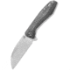 QSP Knife Pelican Linerlock Folding Knife, 3.63in CPM S35VN stainless blade, Black linen micarta handle, QS118-D2