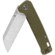 QSP Knife Penguin Plus Folding Knife, 4.5in Closed, 3.38in Satin CPM-20CV SS Blade, Bronze Stonewash Titanium Handle, QS130XL-B2