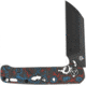 QSP Knife Penguin Nebula BSW Folding Knife, 4in Closed, 3in Black Stonewash CPM-20CV SS Blade, Nebula Fat Carbon Fiber Handle, QS130SJF2