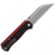 QSP Knife Swordfish Button Lock Blk/Rd