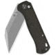 QSP Knife Swordfish Folding Knife, 4.5in Closed, 3.63in Stonewash 14C28N Sandvik SS Blade, Dark Brown Micarta Handle, QS149-C1