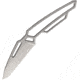 Quartermaster Alf 4 Neck Knife Stonewash Fixed Blade Knife, 3.125in, Standard Edge, Tanto, Stonewash, Stainless Handle QTRALF4