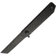 Quartermaster Arthur Fonzarelli Framelock Folding Knife, 3.75in Cpm S35Vn SS Tanto Blade, Pocket Clip, Texas Tea Blade, Carbon Fiber Front Handle With Texas Tea Titanium Back Handle, QSE-15TT