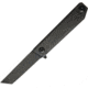 Quartermaster Arthur Fonzarelli Framelock Folding Knife, 3.75in Limo Tint Finish Cpm S35Vn SS Tanto Blade, Limo Tint Titanium Handle With Carbon Fiber Front Handle, Pocket Clip, QSE15LT