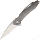 Quartermaster Mr. Belvedere Stonewash Folding Knife,3.5in,S35VN Steel,Standard Edge,Spear Point,Satin,Titanium Handle QTRQSE11