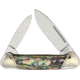 Queen City Canoe Abalone Folding Knife, Abalone handle, KB203R / QC001