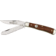 Queen Premium Trapper Curly Fold Knife, D2 tool steel clip and spey blade, Curly Zebra Handle QN19CZ