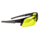 Radians Ballistic Rated Enhanced Clarity Lens Blast FX Glasses w/ Dual Molded Temple Arms, Black Gray/Amber, RADBL0140CS