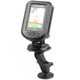 Ram Mounts 1in Ball Mount With Humminbird Piranha/Lowrance x 4 Plate, RAM-B-107-1