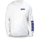 Rapala Core Long Sleeve Shirt, White Blue, Large, RCLS9014L