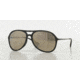 Ray-Ban ALEX F RB4201F Sunglasses 622/5A-59 - Rubber Black Frame, Light Brown Mirror Gold Lenses