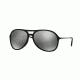 Ray-Ban ALEX F RB4201F Sunglasses 622/6G-59 - Rubber Black Frame, Grey Mirror Silver Lenses