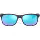 Ray-Ban ANDY RB4202 Sunglasses 615355-55 - Shiny Blue On Matte Top Frame, Green Mirror Blue Lenses