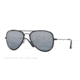 Ray-Ban AVIATOR FLAT METAL RB3513M Sunglasses 153/82-56 - Sand Black/black Frame, Polar Grey Mirror Silver Gradi Lenses