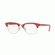 Ray-Ban Clubmaster Eyeglasses RX5154 with Rx Prescription Lenses 5651-49 - Red On Texture Camuflage Frame