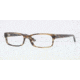 Ray-Ban Eyeglasses RX5187 with Rx Prescription Lenses 5164-5016 - Beige Transparent Brown Frame, Demo Lens Lenses