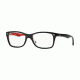 Ray-Ban Eyeglasses, 55mm, Top Black On Texture Red, RX5228-2479-55-SV