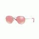 Ray-Ban JUNIOR HEXAGONAL RJ9541SN Bifocal Prescription Sunglasses, 44mm, Silver Top Fuxia, RJ9541SN-263-E4-44-BI