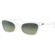Ray-Ban Lady Burbank RB2299 Sunglasses, Green Vintage Lenses, White, 52, RB2299-975-BH-52