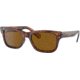 Ray-Ban Mr Burbank RB2283 Sunglasses, Brown Lenses, Striped Havana, 55, RB2283-954-33-55