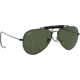 Ray-Ban Outdoorsman Sunglasses, Black Frame, Crystal Green Lens, 58, L9500-5814