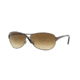 Ray-Ban RB 3342 Warrior Sunglasses, Gunmetal Frame, Crystal Brown Gradient 63mm Lens