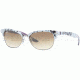 Ray-Ban RB 4132 Sunglasses Styles - Violet+top White-Gray-Black Frame / Crystal Brown Gradient Lenses, 835-51-5215