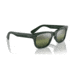 Ray-Ban RB2283 Mr Burbank Sunglasses - Mens, Green Frame, Dark Green Grad Mirror Polarized Lens, 55, RB2283-6659G4-55