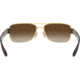 Ray-Ban RB3522 Sunglasses 001/13-64 - Arista Frame, Brown Gradient Lenses