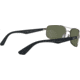Ray-Ban RB3527 Sunglasses 029/9A-61 - Matte Gunmetal Frame, Polar Dark Green Lenses