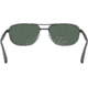 Ray-Ban RB3528 Sunglasses 006/71-61 - Matte Black Frame, Green Lenses