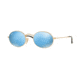 Ray-Ban RB3547N Sunglasses 001/9O-51 - Gold Frame, Light Blue Flash Lenses