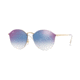 Ray-Ban RB3574N Sunglasses 001/X0-59 - Gold Frame, Clear Gradient Blue Mirror Red Lenses