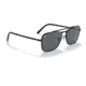 Ray-Ban RB3636 New Caravan Sunglasses, Black Frame, Dark Grey Lens, 55, RB3636-002-B1-55