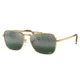 Ray-Ban RB3636 New Caravan Sunglasses, Legend Gold Frame, Silver/Blue Chromance Lens, Polarized, 58, RB3636-9196G6-58
