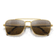 Ray-Ban RB3636 New Caravan Sunglasses, Legend Gold Frame, Silver/Brown Chromance Lens, Polarized, 55, RB3636-9196G5-55