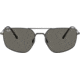 Ray-Ban RB3666 Sunglasses, Gunmetal, Dark Grey, 56, RB3666-004-B1-56