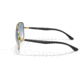 Ray-Ban RB3683 Sunglasses, Clear Gradient Blue Lenses, Black On Arista, 56, RB3683-90003F-56