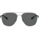 Ray-Ban RB3683 Sunglasses, Dark Grey Lenses, Silver, 56, RB3683-003-B1-56