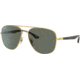 Ray-Ban RB3683 Sunglasses, Polarized Green Lenses, Arista, 56, RB3683-001-58-56