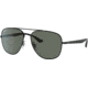 Ray-Ban RB3683 Sunglasses, Polarized Green Lenses, Black, 56, RB3683-002-58-56